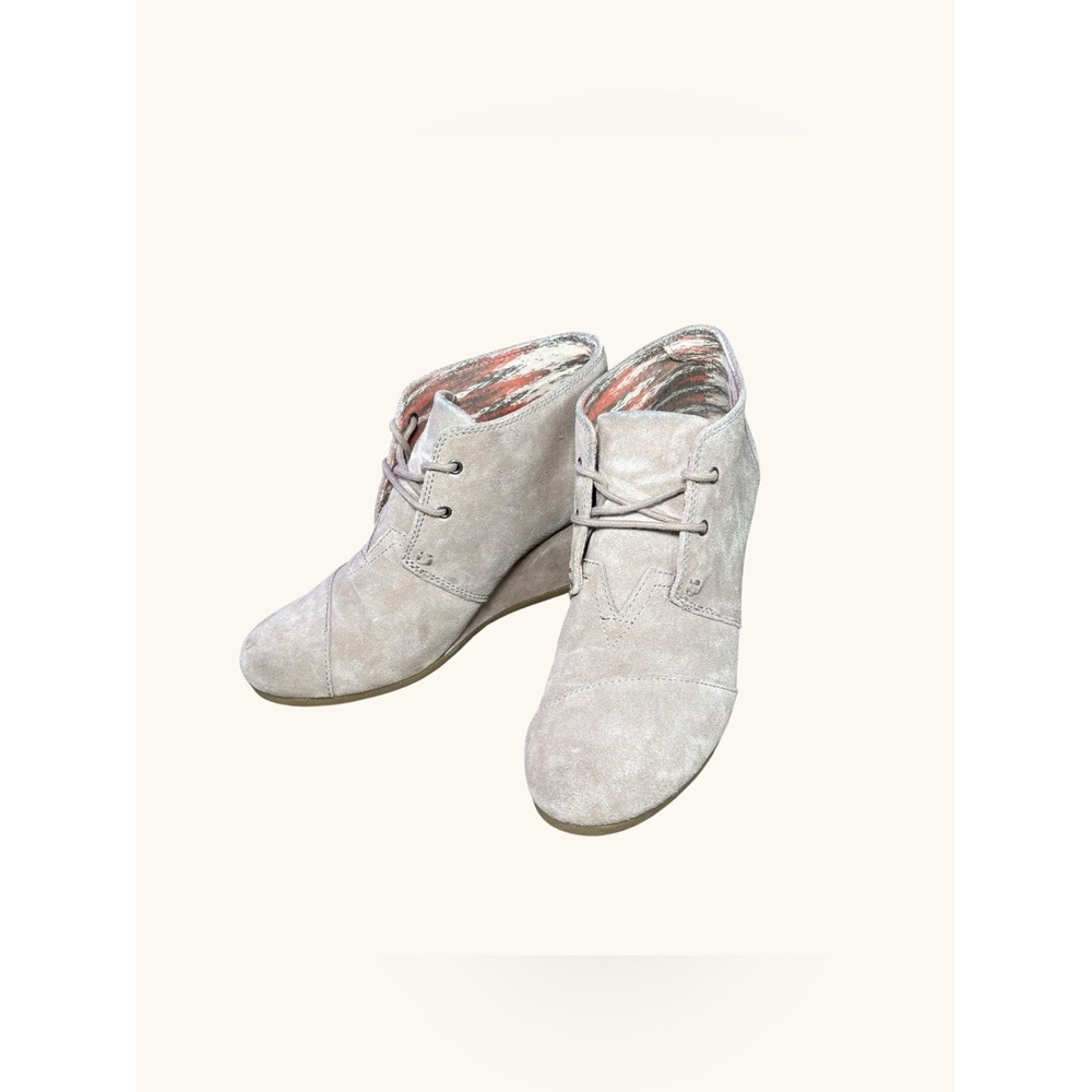TOMS Desert Wedge Ankle Booties – Women's Size 10